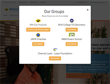 Tablet Screenshot of mneyehospitals.com
